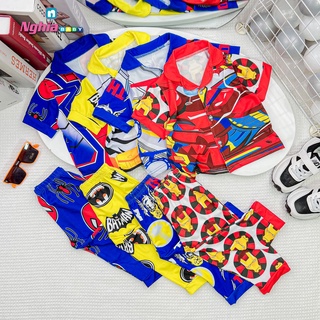 Đồ bộ pijama thun lạnh - đồ bộ thun lạnh quần dài NGHĨA BABY dành cho bé trai