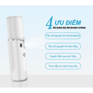 Máy Phun Sương Xông Hơi Mặt NANO Cầm Tay Mini (Mẫu 2020)