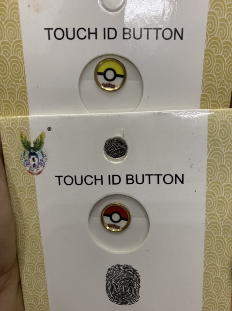 Combo 6 nút home vân tay in hình pokemon