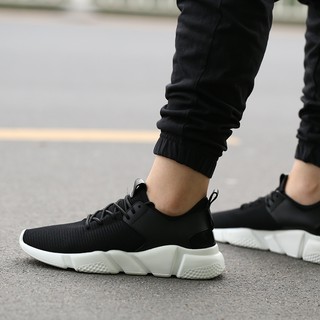 Giày sneaker thời trang nam cao cấp-  MS5 - đen trắng