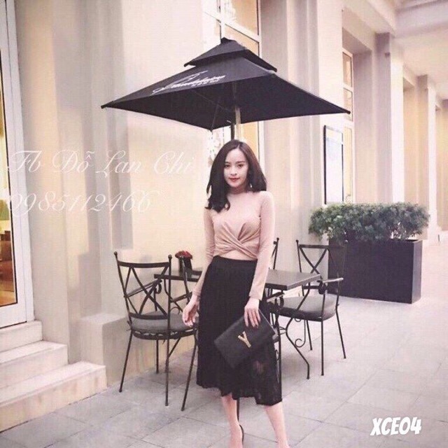 Áo crotop chéo eo (kèm ảnh thật)