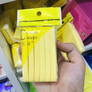 [FREESHIP] Bông nở rửa mặt Bọt biển Chivey 12 miếng