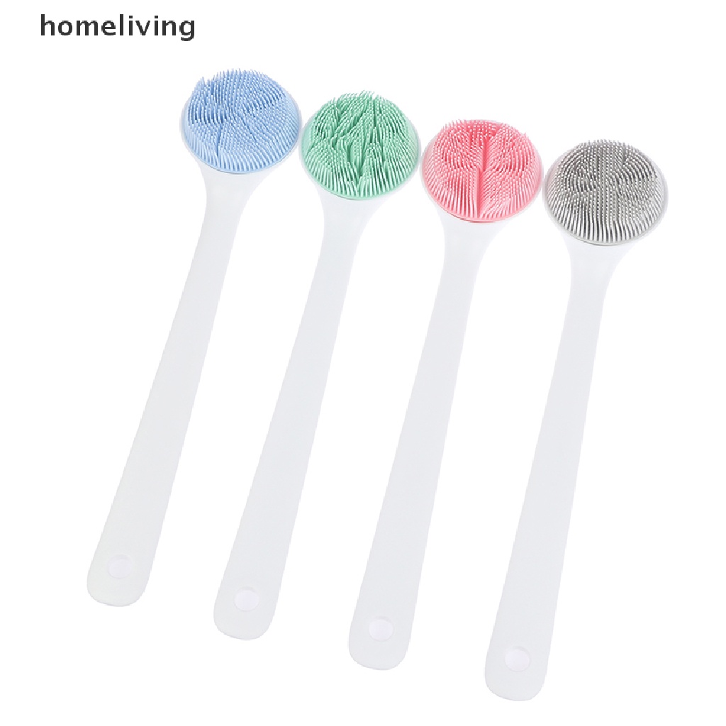 Bàn Chải Silicone Cán Dài Chà Lưng Massage Cơ Thể