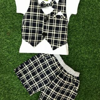 Bộ giả vest bé trai;