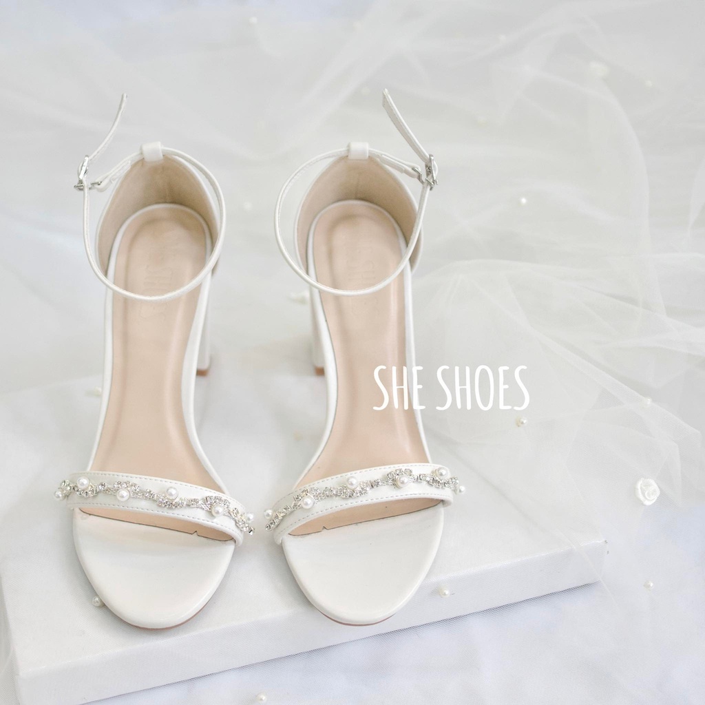 SANDAL GIÀY CƯỚI  đính ngọc cao cấp (NEW ARRIVAL) - GC07022