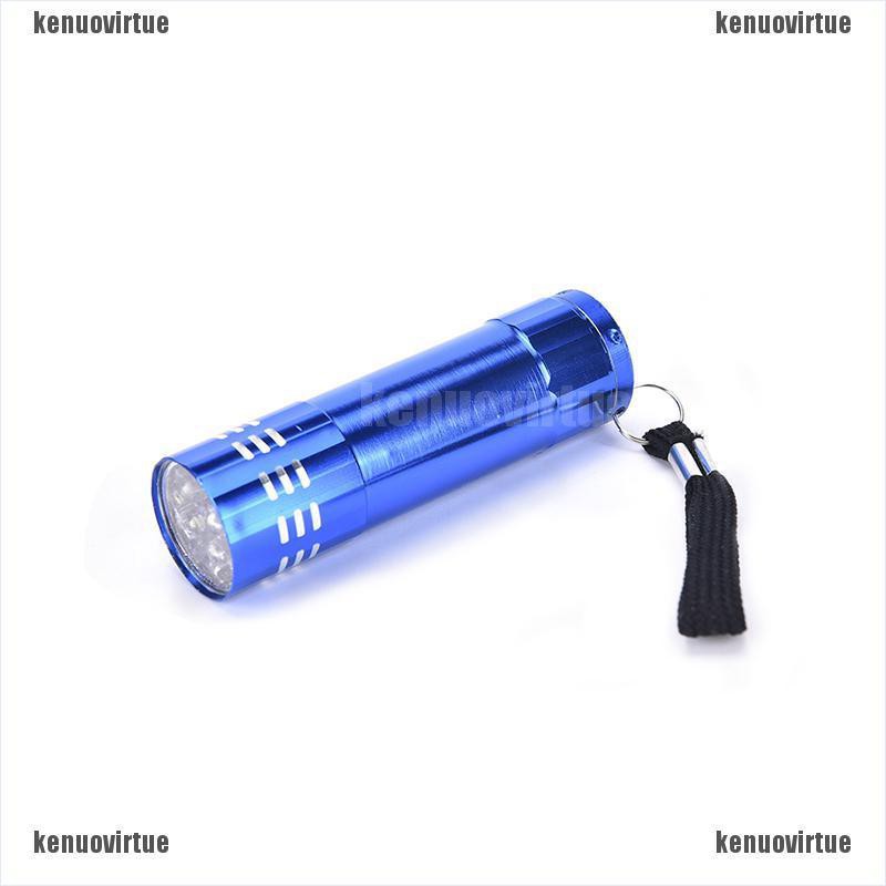 Đèn pin Led tia UV 9 bóng cầm tay tiện dụng