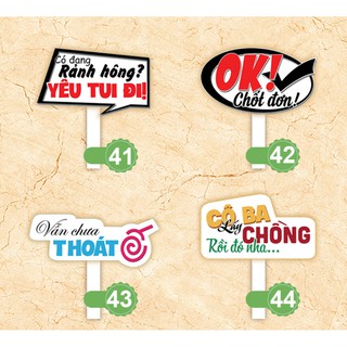 [Hashtag loại dày MS 41-60] Bảng hashtag chụp ảnh đám cưới