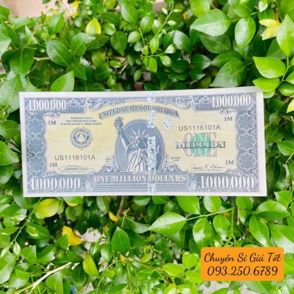 [SIÊU RẺ] Tiền Kỉ Niệm 1 Triệu Đô La - 1 Triệu Usd Mỹ Có Bảo An Lưu Niệm Siêu Cấp Vip