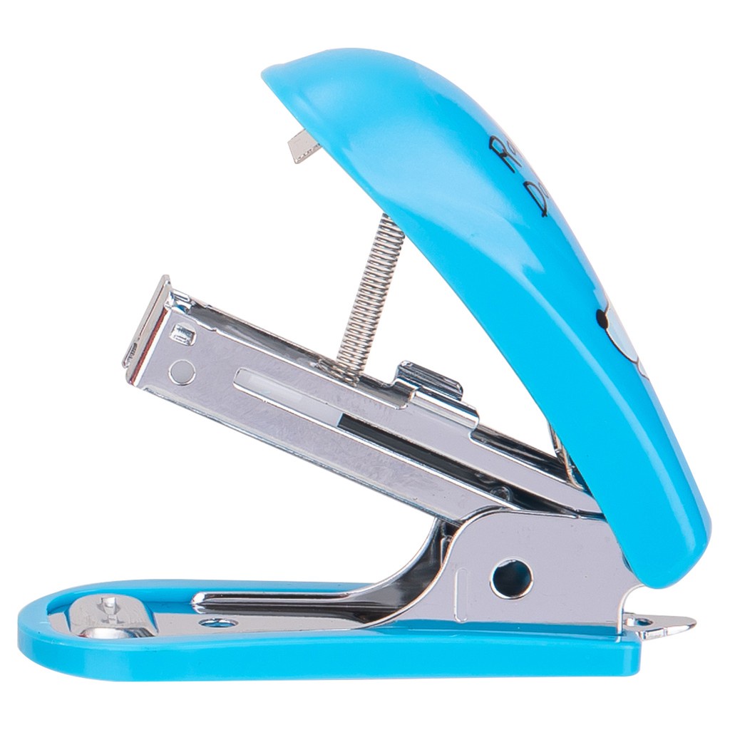 Dập ghim mini Deli, Đính kèm 1000 chiếc ghim 12 trang, Xanh, đỏ, xanh lá - 1 cái E0253