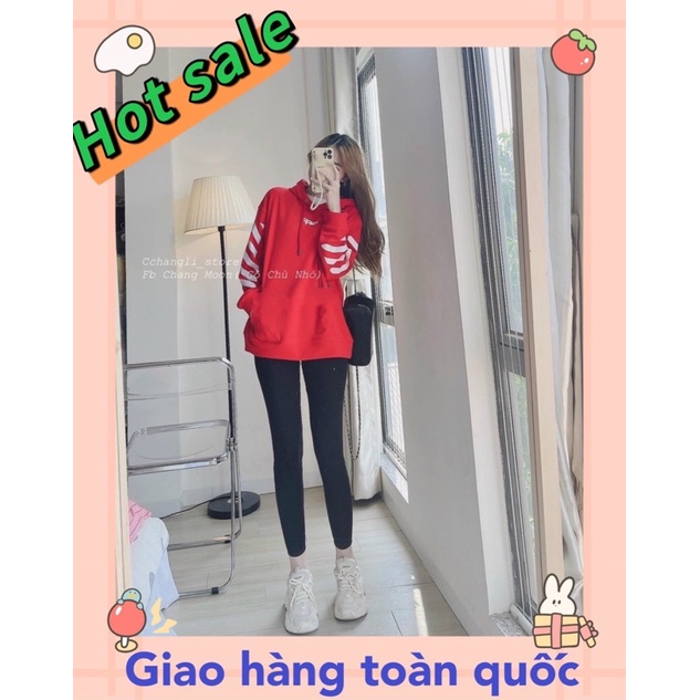 Áo nỉ da cá mũ chữ OFF🌺 hot trend ảnh chụp thật | BigBuy360 - bigbuy360.vn