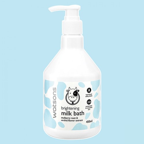 Sữa Tắm Con Bò Watsons Brightening Milk Bath 450ml Thái Lan