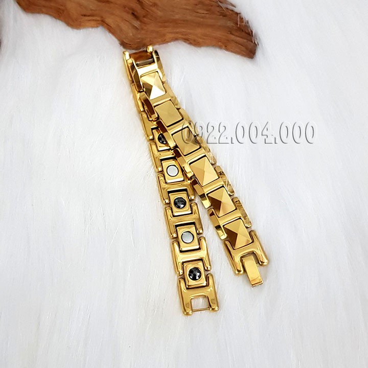 Lắc tay đá màu vàng, lắc tay nam bảng 1.2cm.