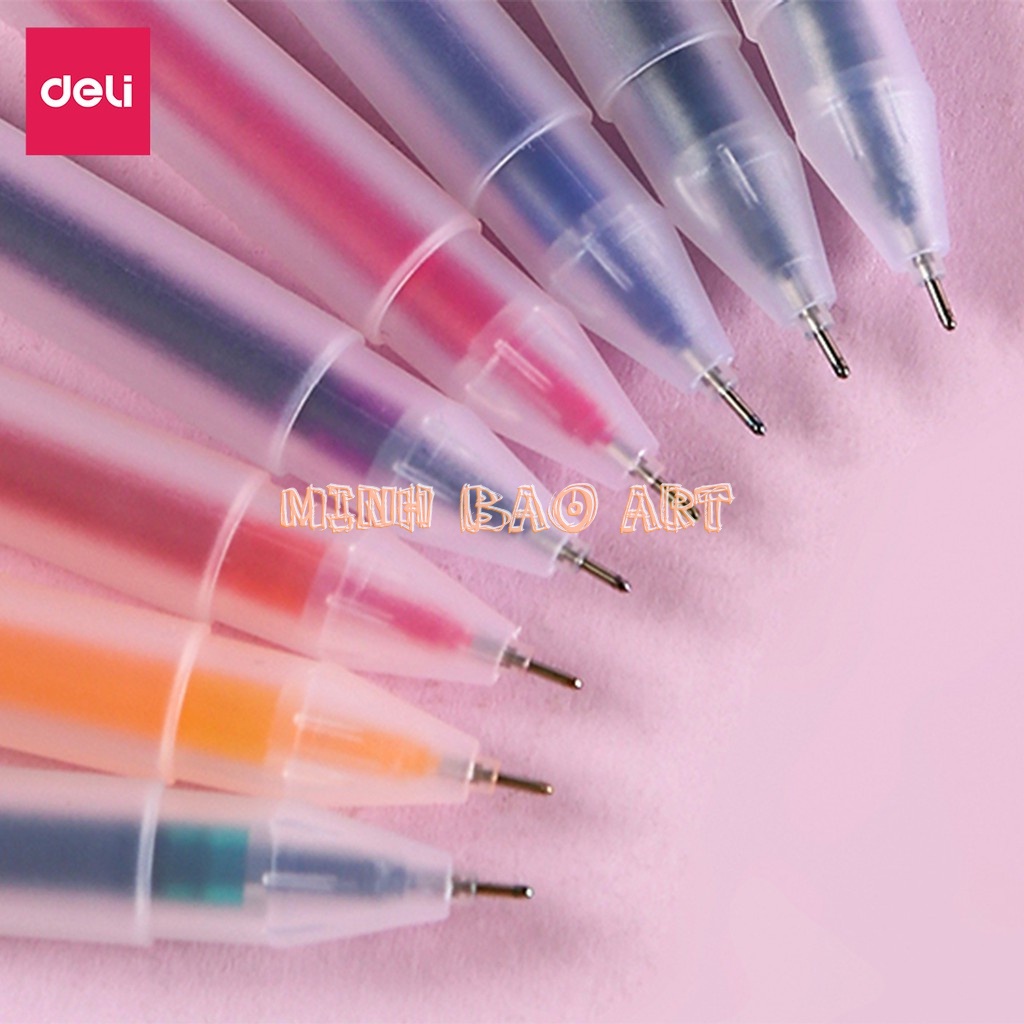 BÁN LẺ - BÚT MỰC GEL 0.5MM NHIỀU MÀU DELI A119