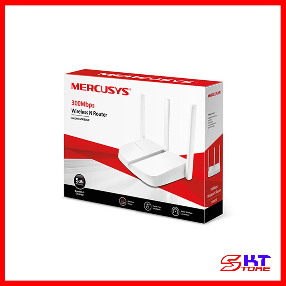 Bộ Phát Wifi Mercusys MW305R Chuẩn N Tốc Độ 300Mbps - Hàng Chính Hãng