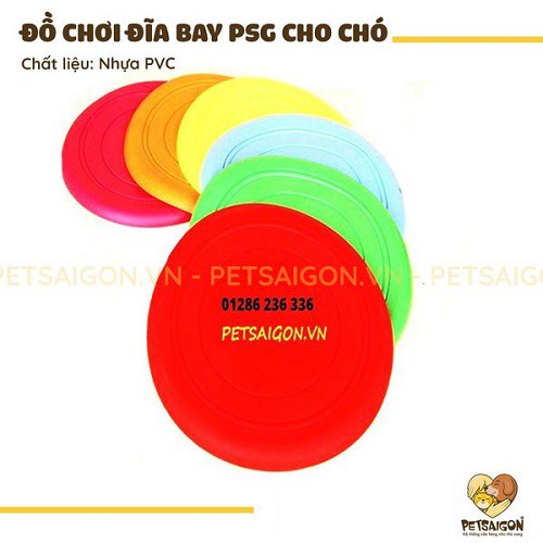 ĐỒ CHƠI HÌNH ĐĨA BAY PSG CHO CHÓ