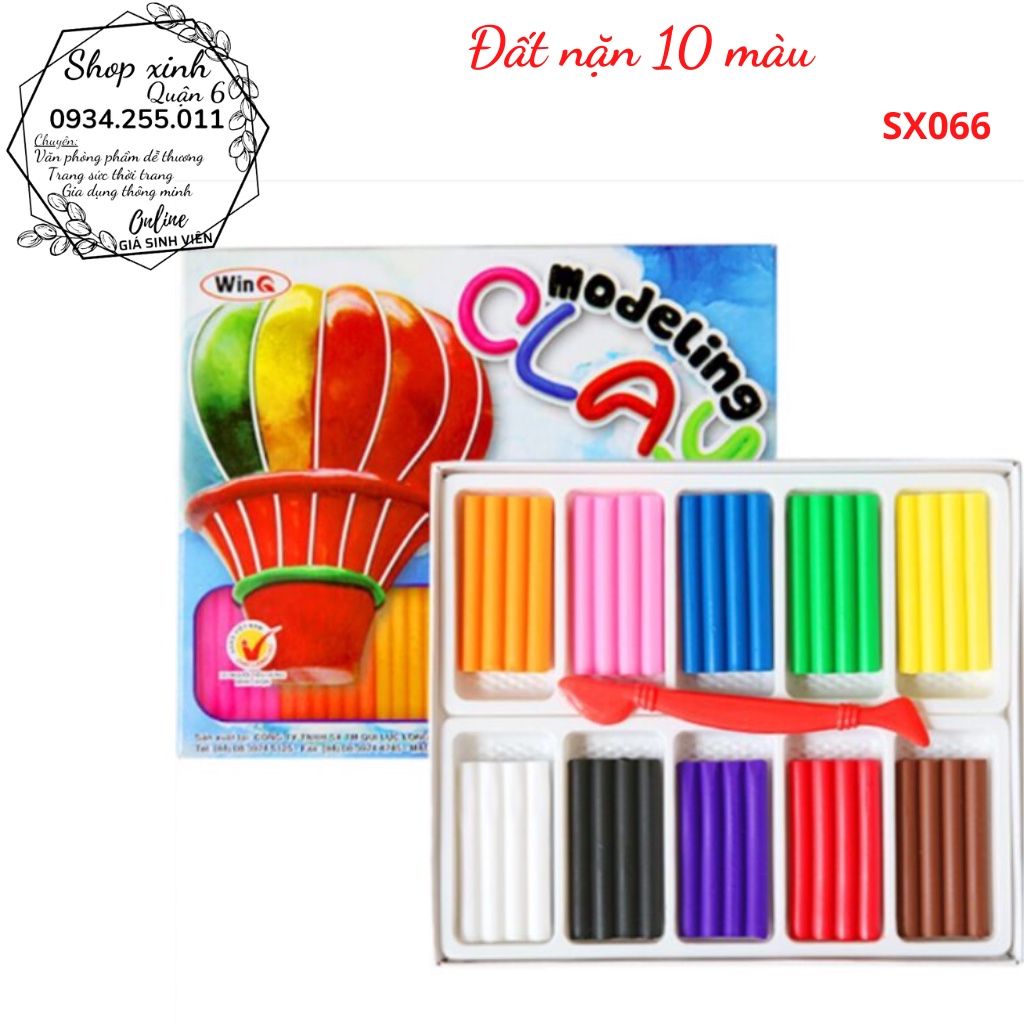 Đất nặn 10 màu WinQ [dat set 10 mau]