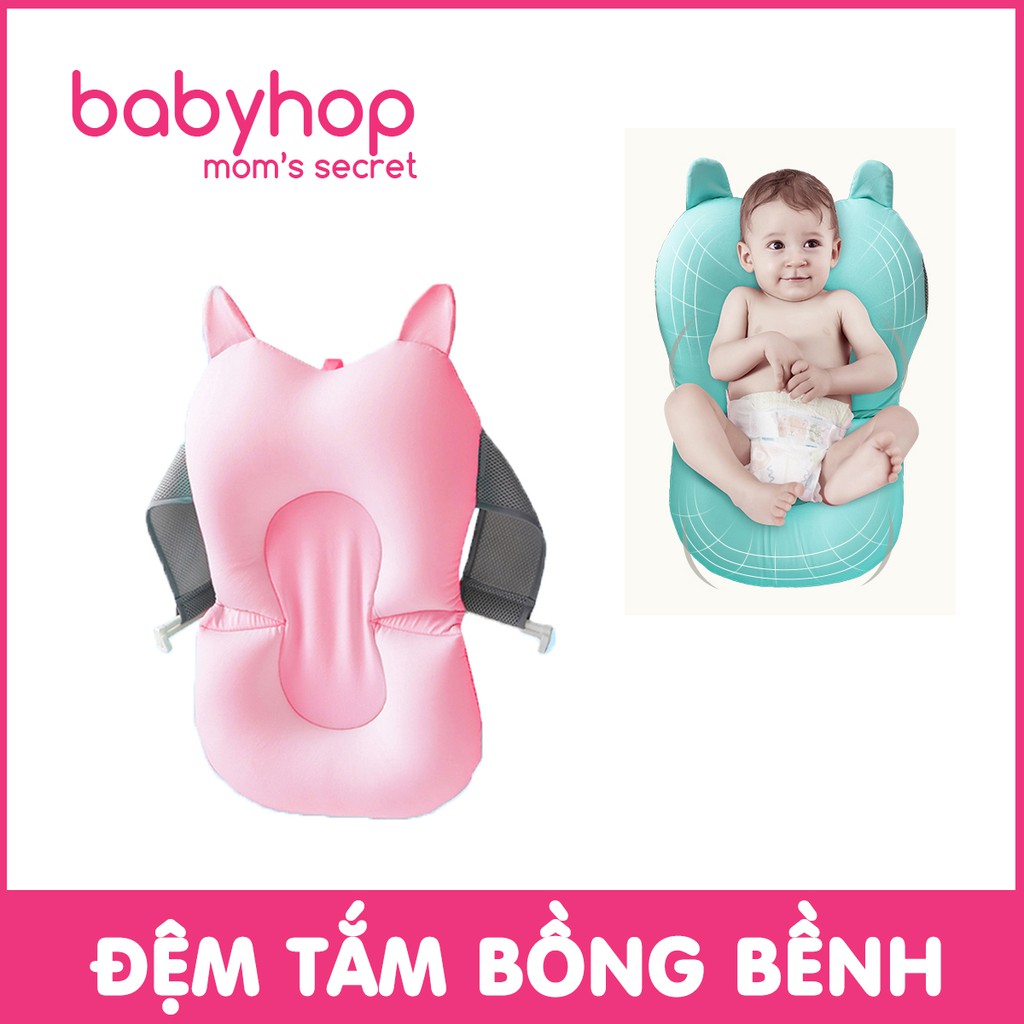 [Mã FMCGHAPPY giảm 8% đơn 250K] Đệm tắm nằm đỡ lưng cho bé babyhop