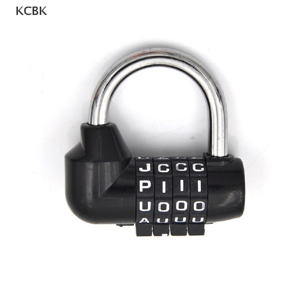 KC Letter Code Dial Combination Suitcase Luggage Diary Password Lock Padlock BK