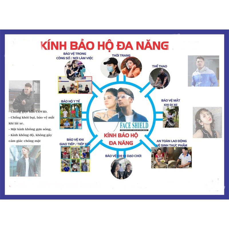 CÓ SẴN Mắt Kính Chống Giọt Bắn Đồ Bảo Hộ Bảo Vệ Mắt Khi Lái Xe Vận Động Thể Thao Đi Tàu Xe Máy Bay | BigBuy360 - bigbuy360.vn