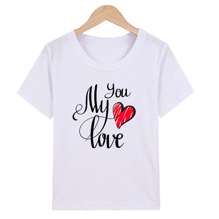 Áo thun nữ tay ngắn in chữ You my love siêu dễ thương ATNK 1083 | BigBuy360 - bigbuy360.vn