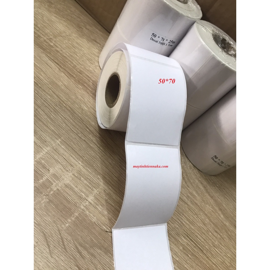 Giấy In Tem 50x70 mm Nhãn Mã Vạch Nhiệt 5x7 cm , Giấy In Nhiệt
