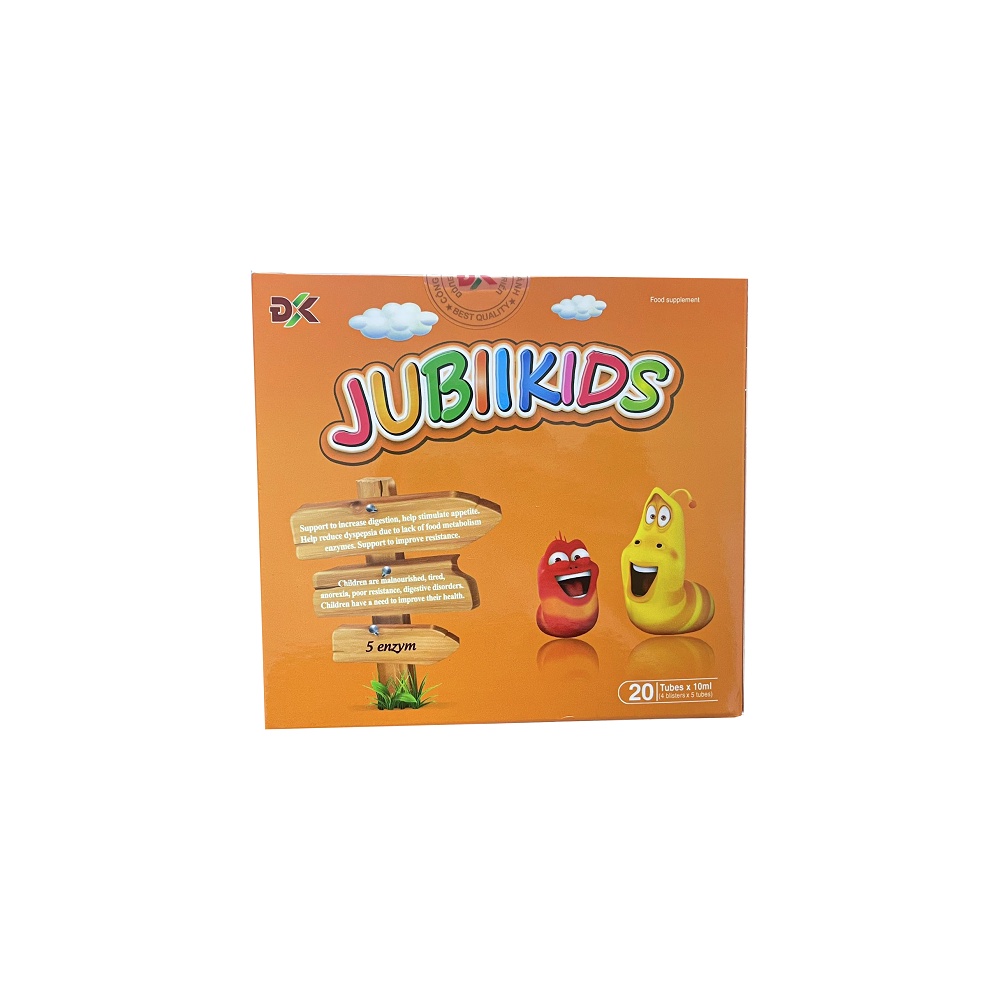 Ống uống hỗ trợ tiêu hóa Jubiikids ĐK chống suy dinh dưỡng cho trẻ nhỏ hộp 20 ống