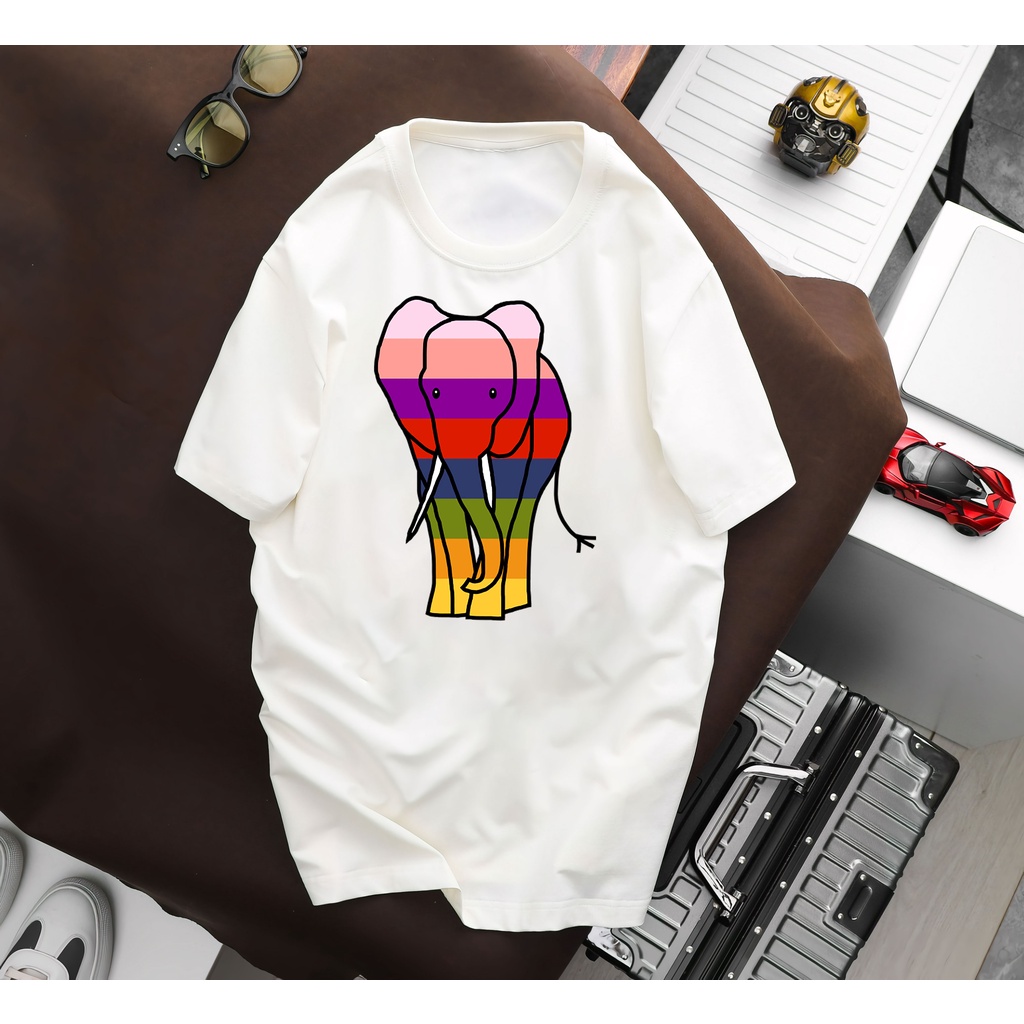 Áo thun cotton from rộng có hình cực chất hàng mới về sll - ki5