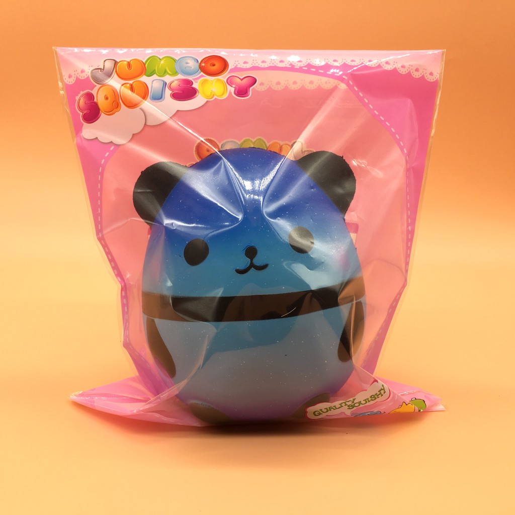 Squishy Panda trứng màu galaxy  có bao bì có mùi thơm và rất chậm tăng