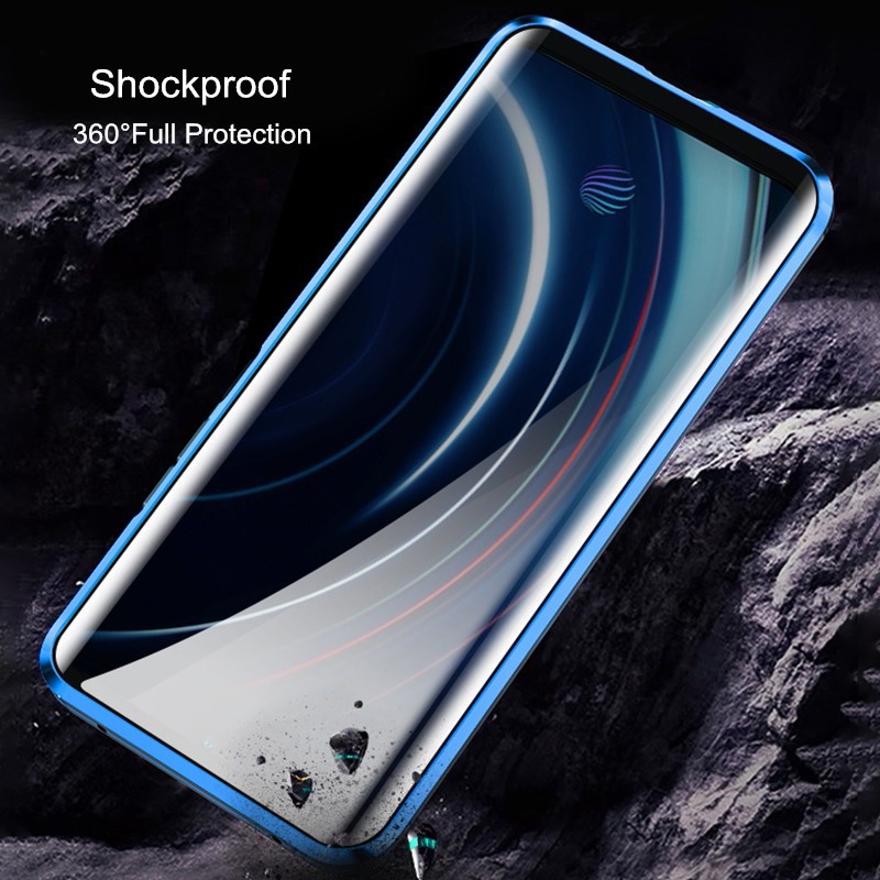 Galaxy A73 A53 A33 A23 A13⭐Ốp Điện Thoại Kính Cường Lực Hai Mặt Viền Kim Loại Nam Châm Cho Iphone⭐Ốp Điện Thoại Samsung