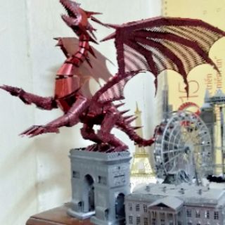 Mô hình lắp ráp PIECECOOL Rồng lửa (Đỏ)