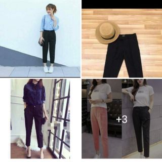 [GIẢM GIÁ LỚN] Quần baggy công sở ống bằng L1 Quần baggy công sở màu đen