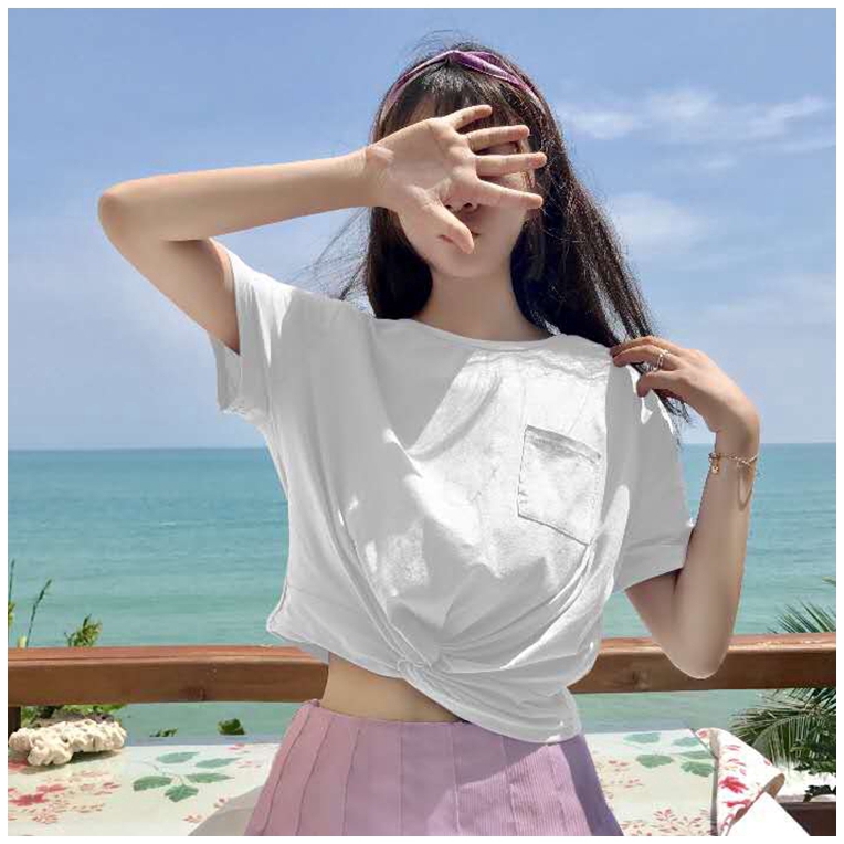 [Mã FAMAYWA giảm 10K đơn 50K] Áo lửng tay ngắn phong cách Hàn Quốc | BigBuy360 - bigbuy360.vn