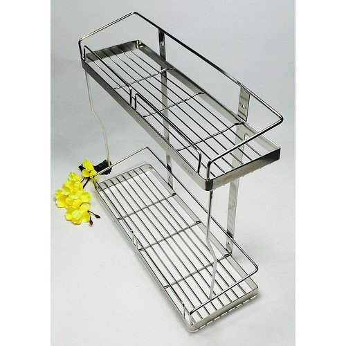 Kệ gia vị 2 tầng bắt vít cao cấp inox304, kệ so le cao cấp,đa năng