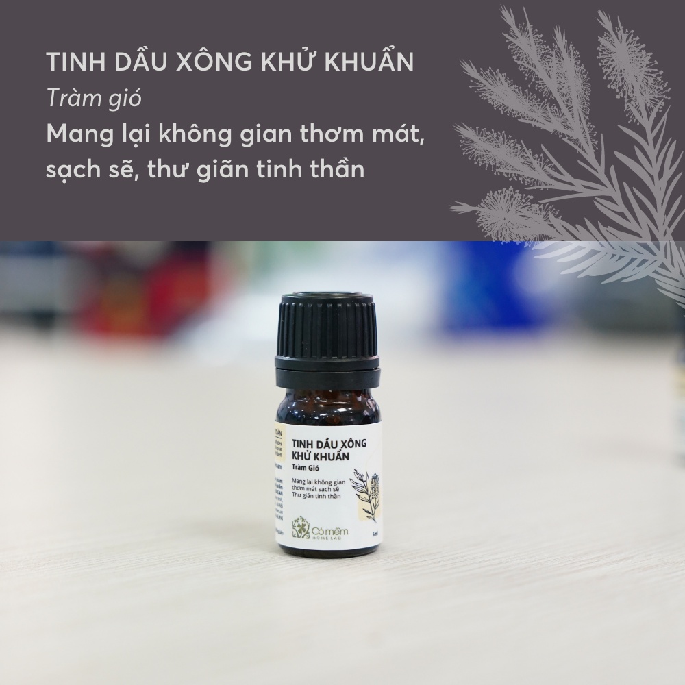 Tinh Dầu Xông Khử Khuẩn Hương Tràm Gió Cỏ Mềm 5ml