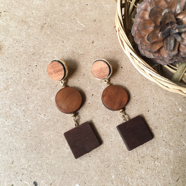 BT2143 - Bông tai gỗ