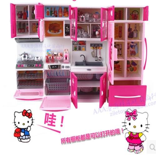 Bộ Đồ Chơi Nhà Bếp Hình Hello Kitty Dễ Thương Cho Bé