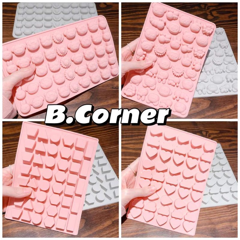 Khuôn Silicone Làm Đá/ Socola/ Kẹo Dẻo/ Rau Câu, Loại Tốt Dày Dặn Sắc Nét