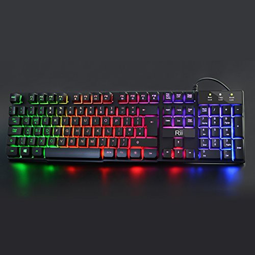 COMBO Bàn phím Rii RK100+Chuột RM400 cho quán nét