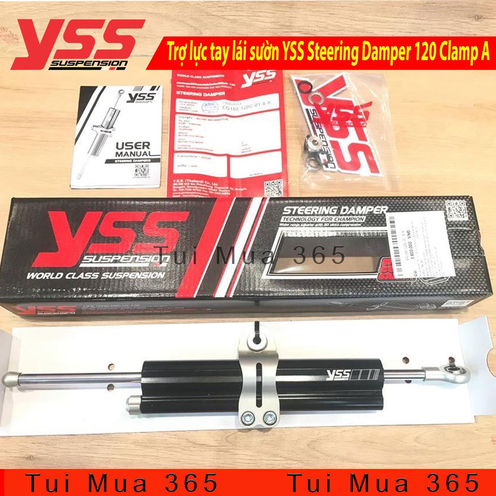 Trợ lực tay lái YSS Steering Damper 120 sườn Clamp A Thái Lan