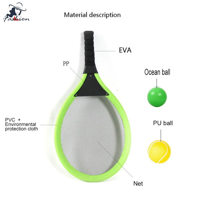 Bộ Vợt Đánh Tennis Plus 2 Quả Cầu Lông Cho Bé