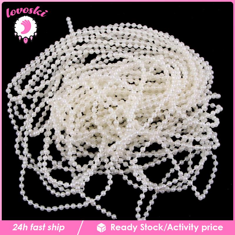 Chuỗi Hạt Ngọc Trai Giả 11 Yard 3mm Trang Trí Tiệc Cưới