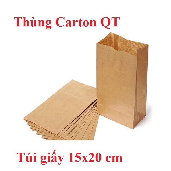 Túi giấy xi măng size 15x20cm đóng gói hàng giảm giá