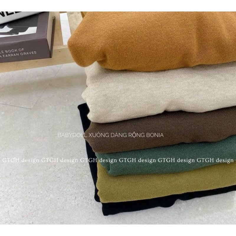 Váy len lông thỏ dài tay hàng QCL1