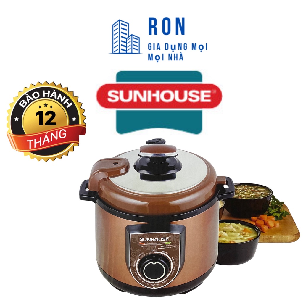 Nồi Áp Suất Điện Đa Năng 5L- 6L Sunhouse SH-1550 Công suất 900W [ Chính Hãng ]