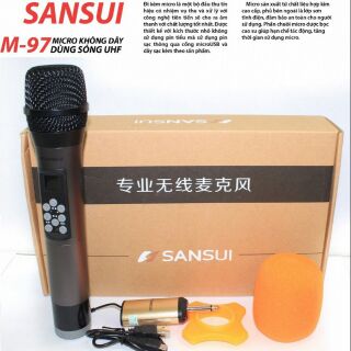 Micro Không Dây Đa Năng Sansui M-97 Điều Chỉnh Được Bass & Treble