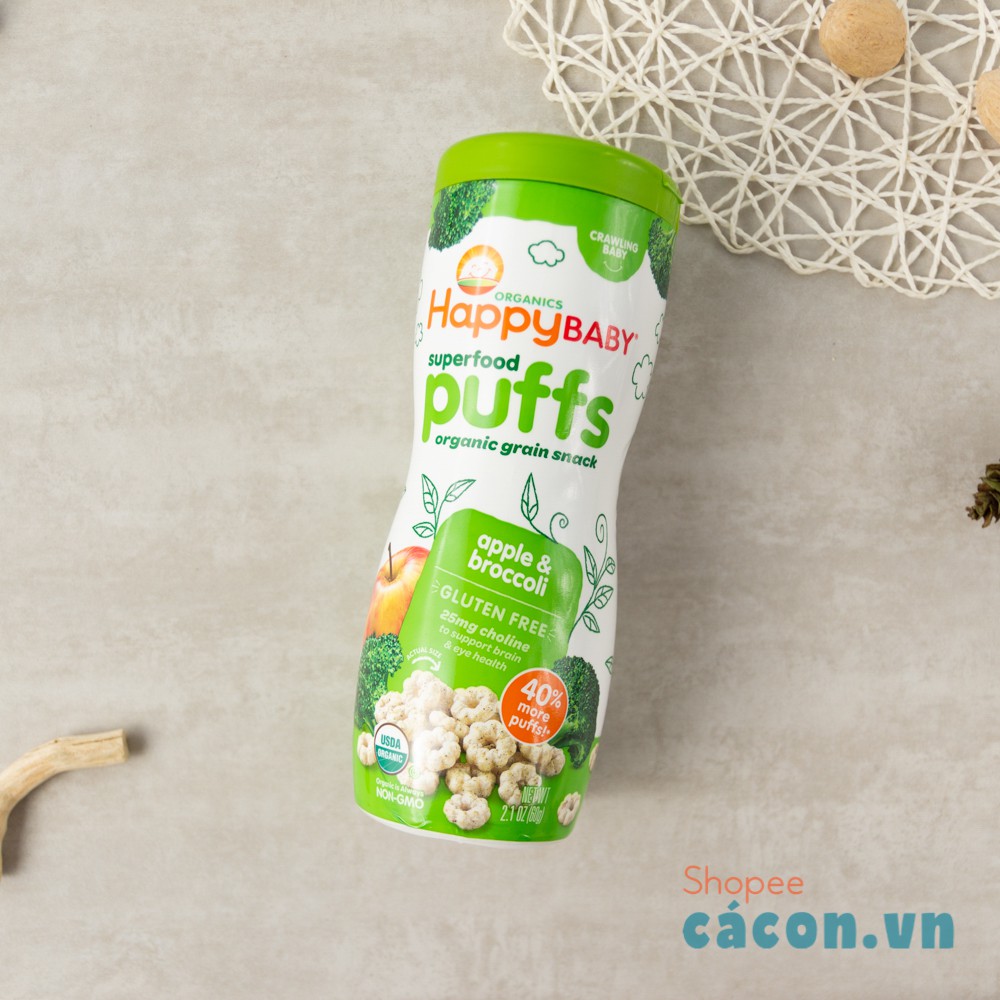 Bánh ngôi sao HAPPY PUFF có 3 vị rau củ - Cho bé yêu ăn dặm