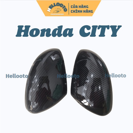 Bộ 2 Ốp Gáo Gương Xe Honda City 2014 đến 2022 Mẫu Carbon Thể Thao Cao Cấp- tặng kèm keo tăng dính
