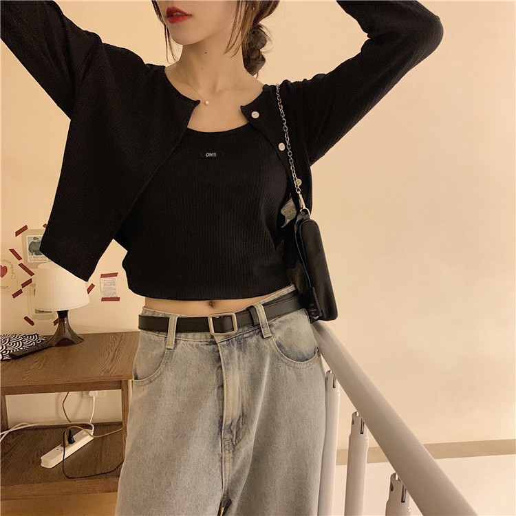 LEEVA - Set 2 áo len gân co giãn dày dặn L277