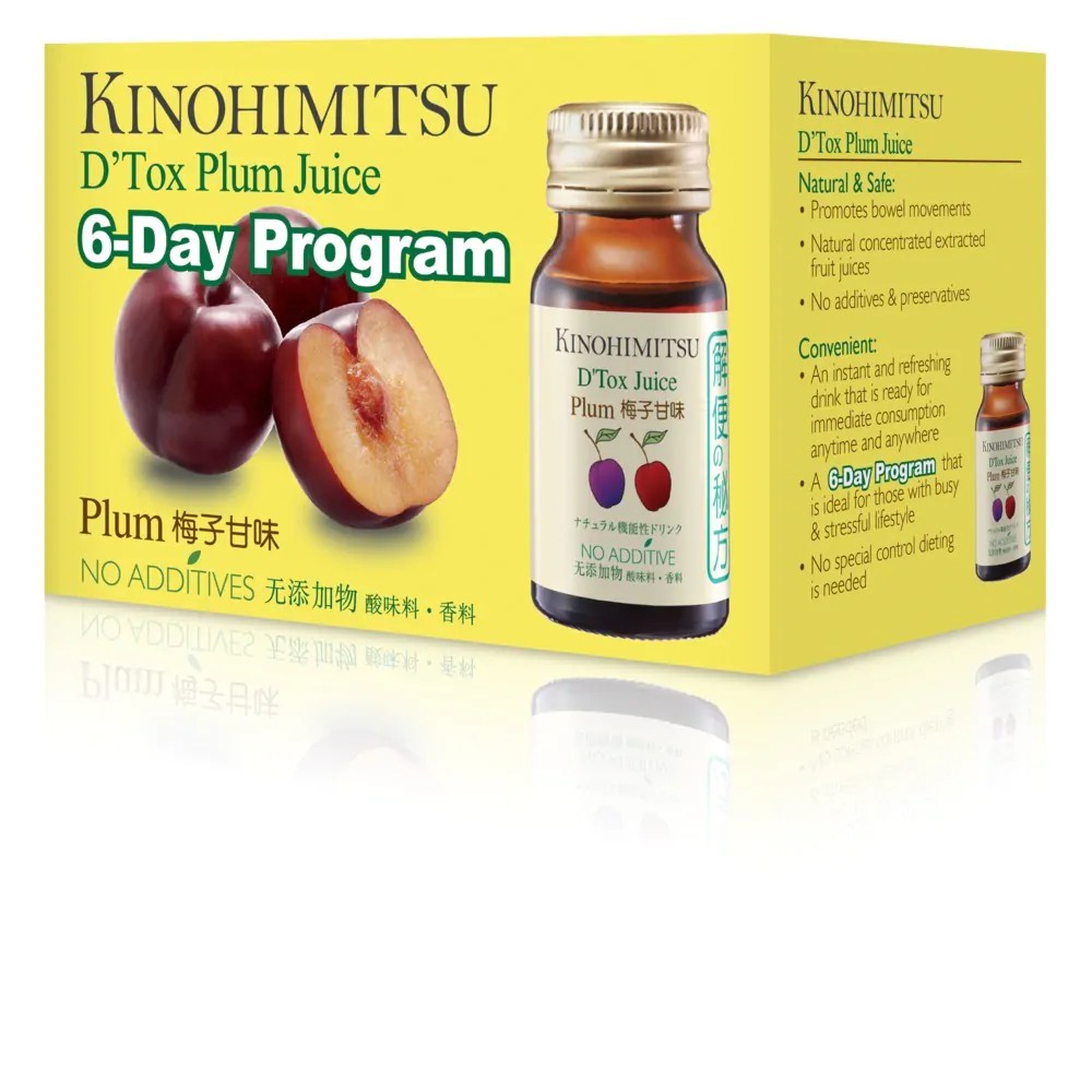 Nước Uống Kinohimitsu Giải Độc Cơ Thể J'Pan D' Tox Plum Juice 30ml x 6 | BigBuy360 - bigbuy360.vn