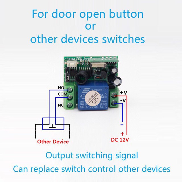 Mạch điều khiển từ xa nguồn 12v /Khoá điện /tắt mở khoá ,mạch xa,lắp chống chộm